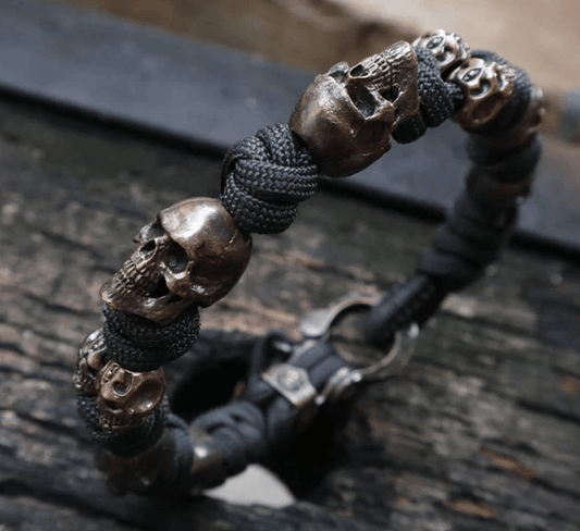 💥LAST DAY 49% OFF🏴‍☠💀The Skull Army Paracord Bracelet📿