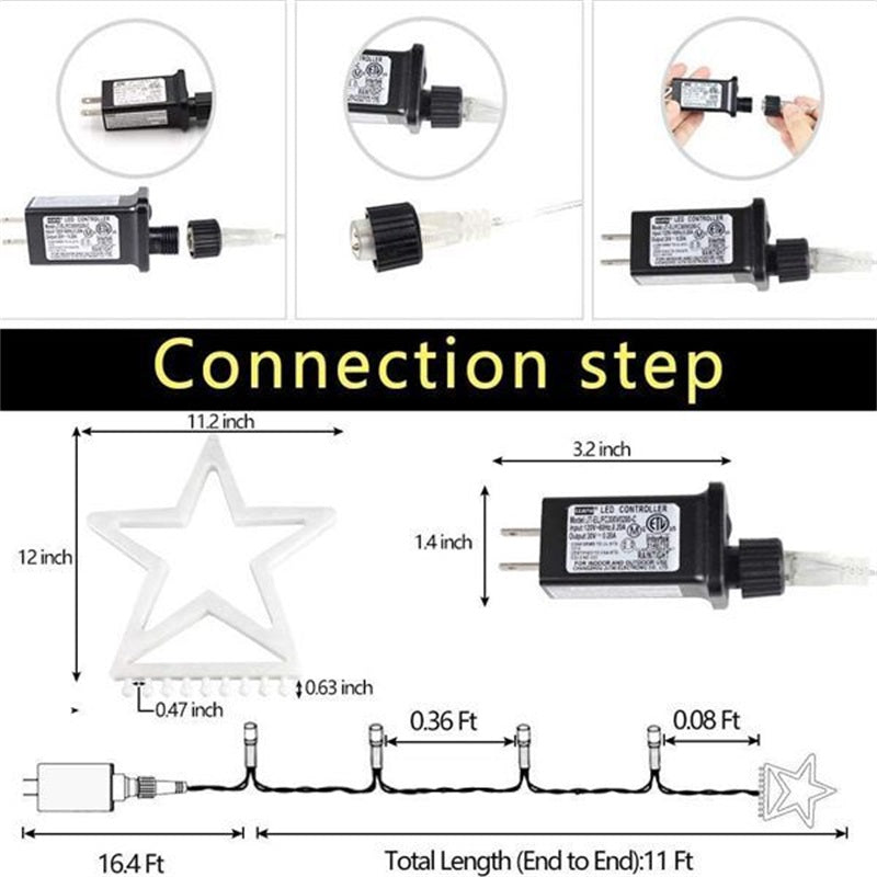 SOLAR OUTDOOR CHRISTMAS DECORATIONS LIGHTS