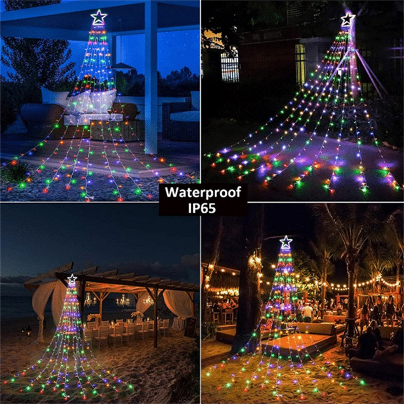 SOLAR OUTDOOR CHRISTMAS DECORATIONS LIGHTS