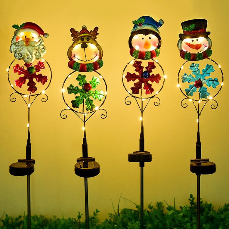 Solar Christmas Garden Stakes Lights