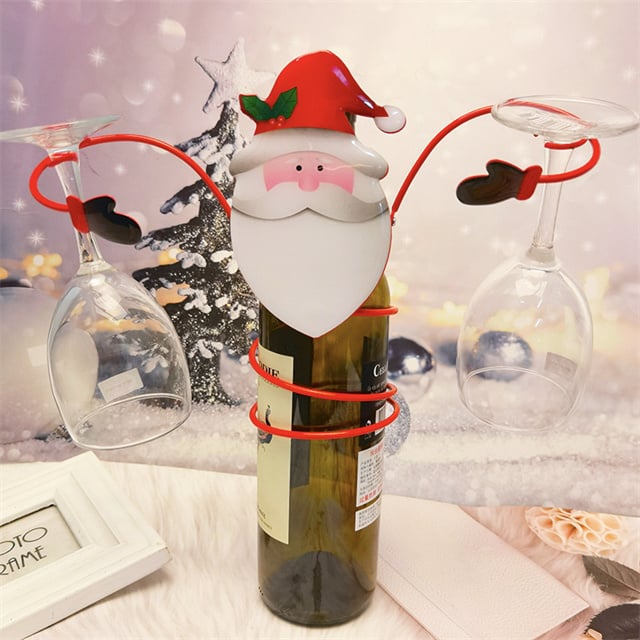 🎅Early Christmas Sale-49% OFF - Holiday Wine Bottle Glass Holders