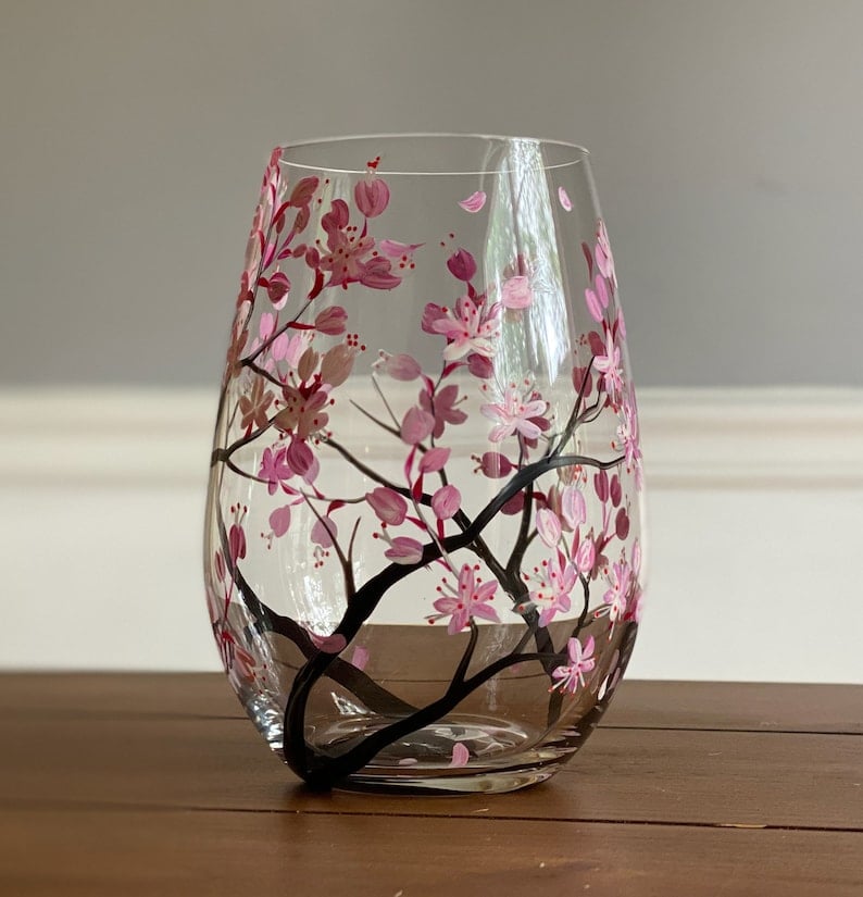 🔥HOT SALE NOW 49% OFF - Four Seasons Tree Wine Glasses - Hand Painted Art