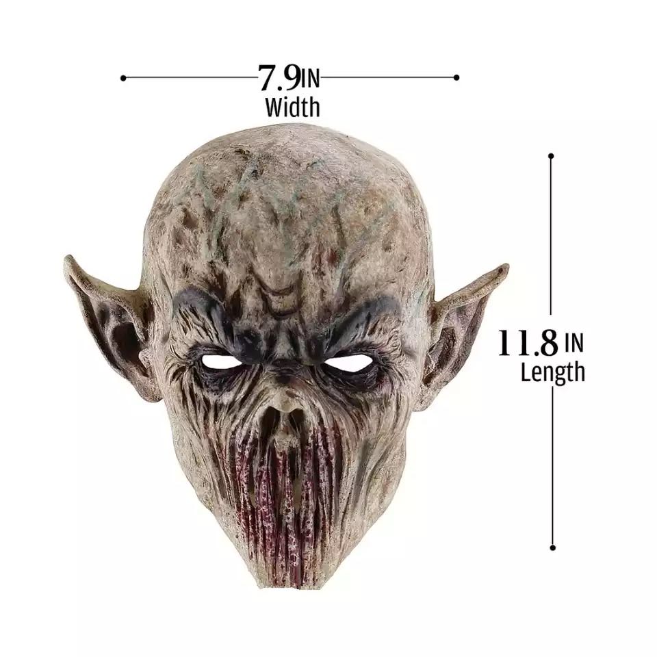 Elizabath Halloween Mask Horror Cosplay Props Horror Devil Costumes Bloody Monster Zombies