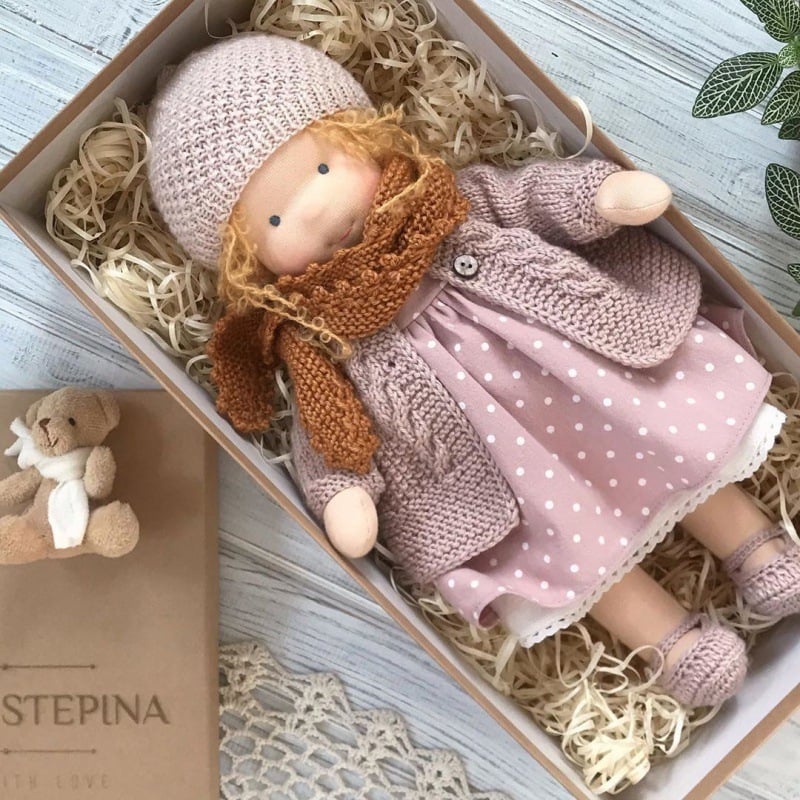 🎁🎁The Best Gift for Kids-Handmade Waldorf Doll👧(Buy2 Free Shipping)