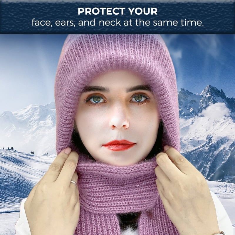 Integrated Ear Protection Windproof Cap Scarf