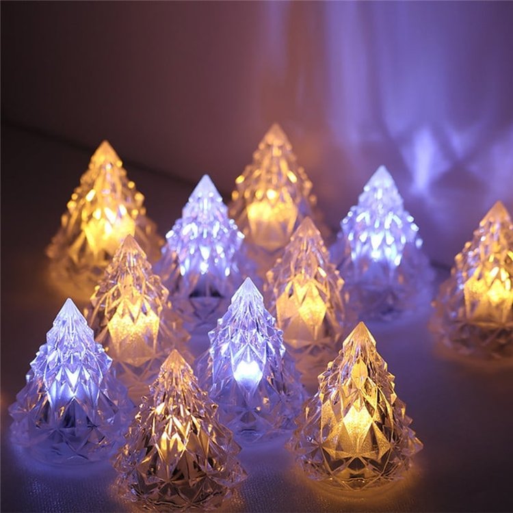 🎄Christmas Sale 48% OFF - Night Light Crystal Mini Christmas Tree Light Flameless LED