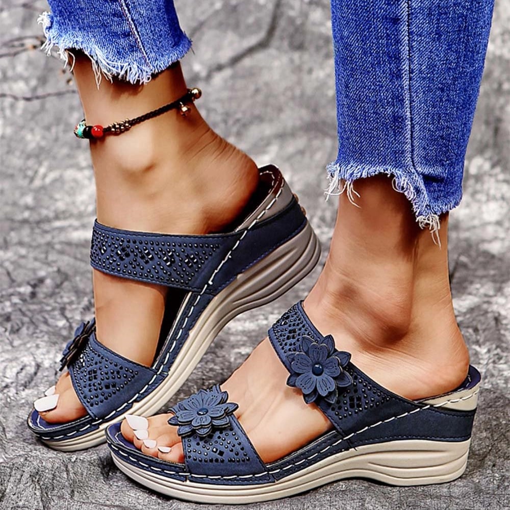 🔥Buy 2 Save 20%🔥Women's Soft Floral Wedge Sandal