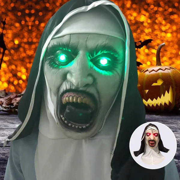 👻49%OFF🎃Urdreamlife — Halloween Nun Scary Mask