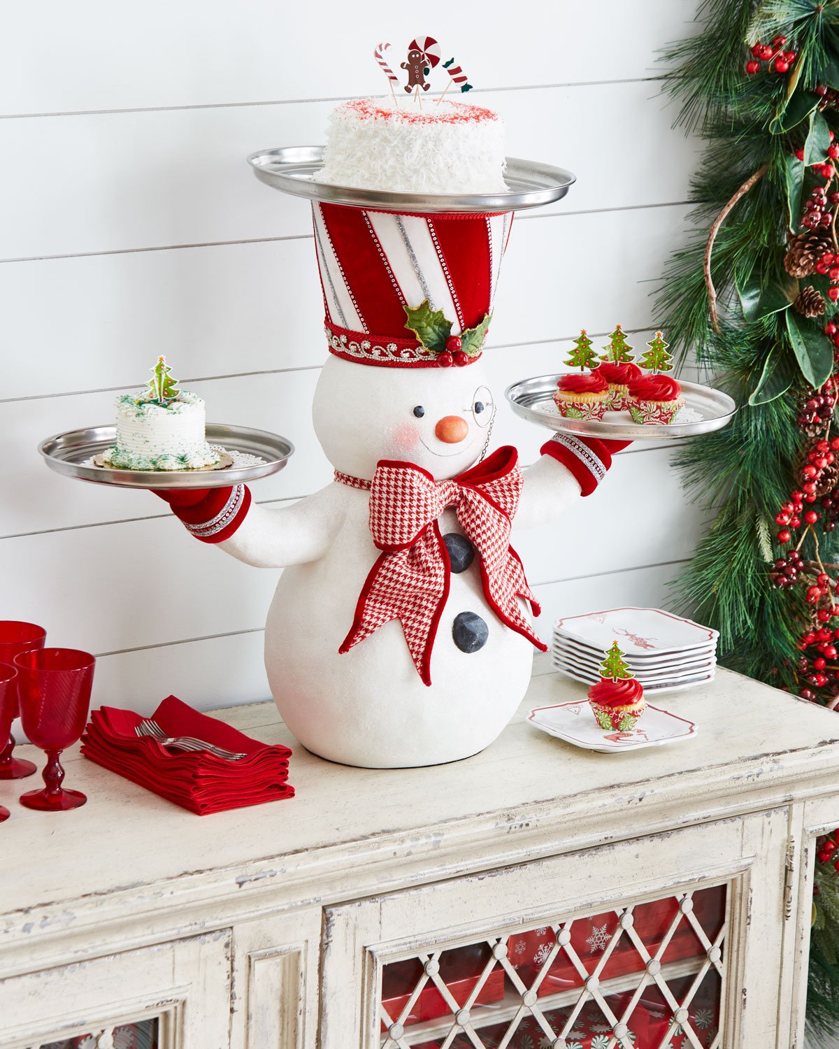 Christmas Snowman Treats Holder