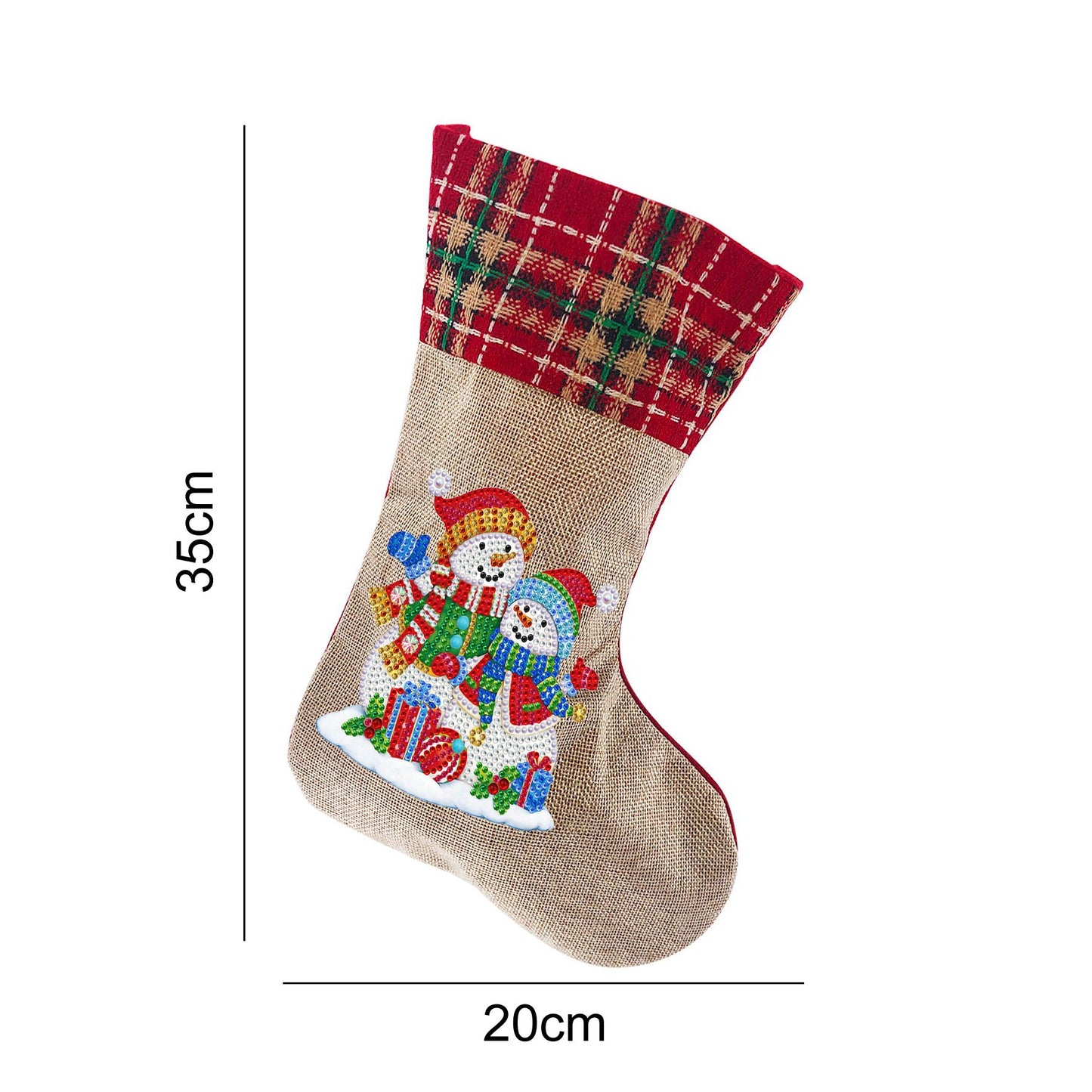 (🎁🔥HOT SALE - 49% OFF) 5D Diamond Painting Xmas Rhinestone Sock Embroidery Mosaic Gift Bag