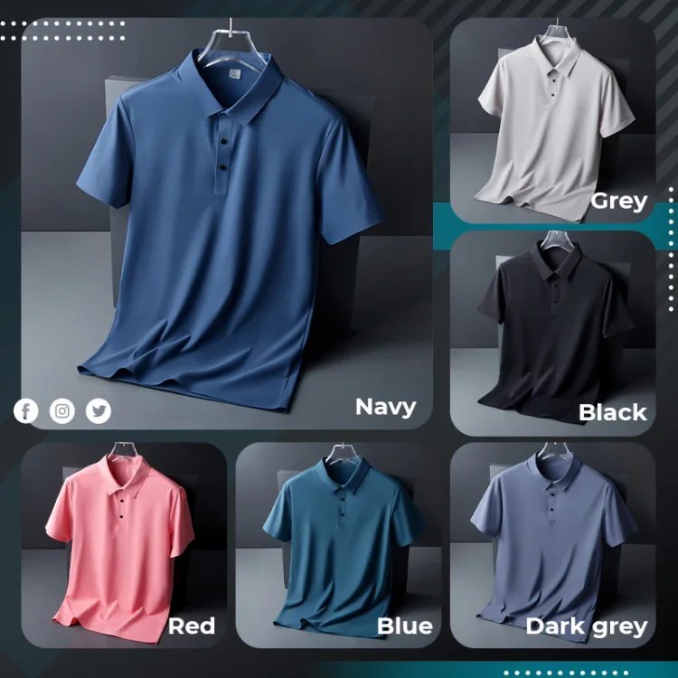 Cool Men's Quick-drying POLO T-shirt