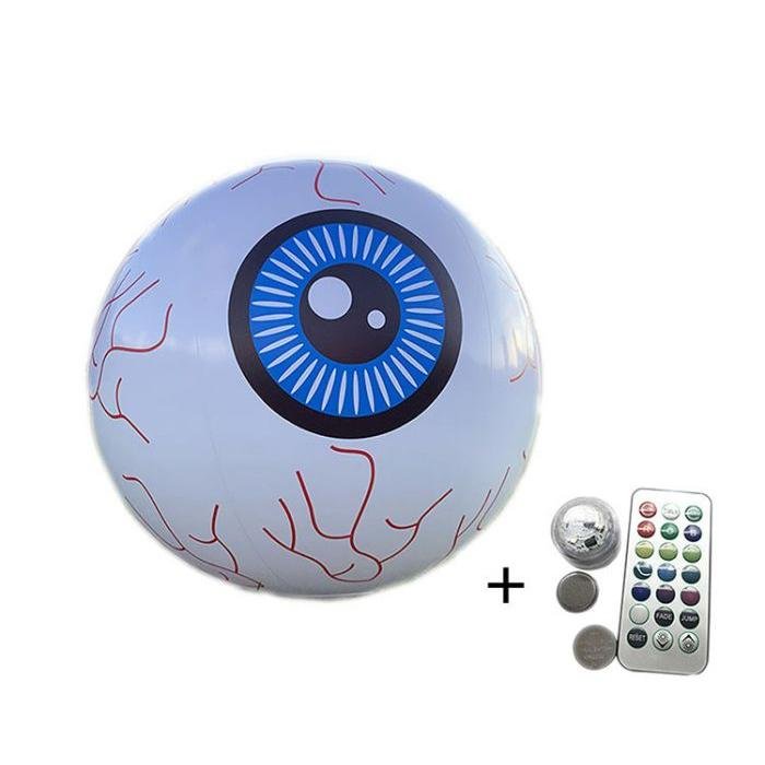 🎃Sale 49% off🎃Inflatable Led light-up waterproof eyeball pumpkin 13 colours with remote control