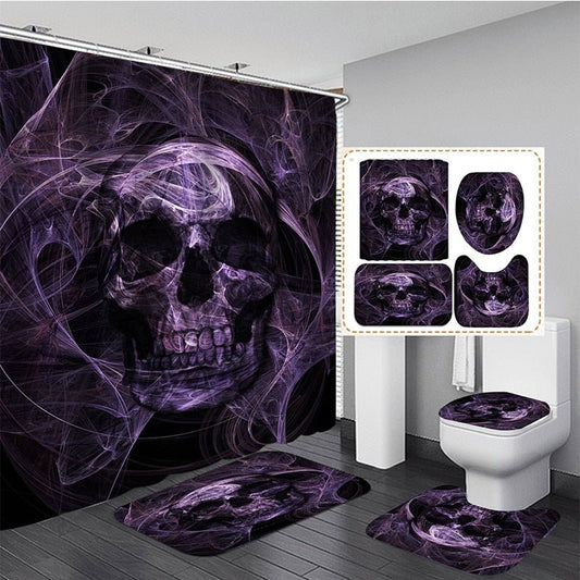 Sugar Skull Print Shower Curtains & Bath rugs