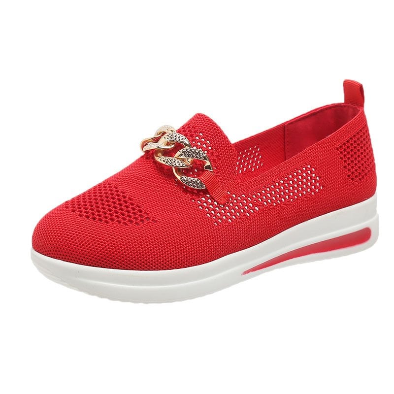 Women's Woven Breathable Wedge Sneakers