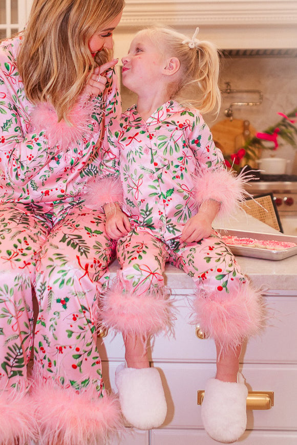 PINK CHRISTMA SHEIDI CUTE PAJAMAS