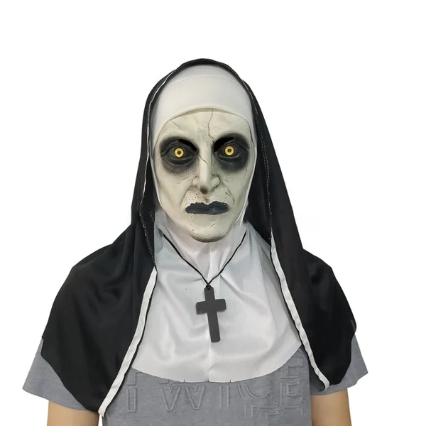 👻49%OFF🎃Urdreamlife — Halloween Nun Scary Mask