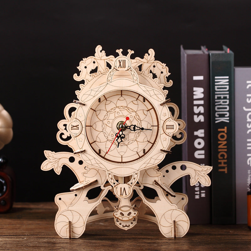 "50% OFF for a limited time!" -Creative DIY Wooden Clock Patchwork Model