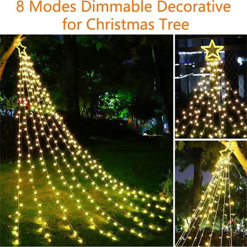 SOLAR OUTDOOR CHRISTMAS DECORATIONS LIGHTS