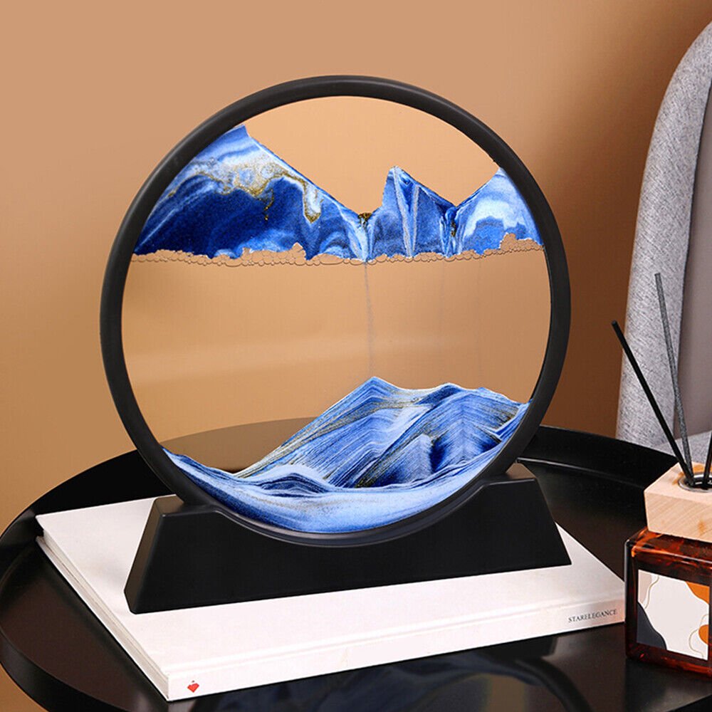 3D Art Hourglass - Mountains and Sea