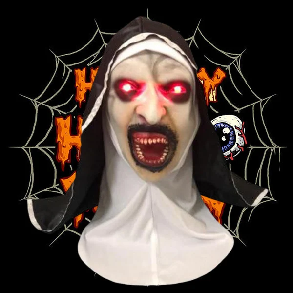 👻49%OFF🎃Urdreamlife — Halloween Nun Scary Mask