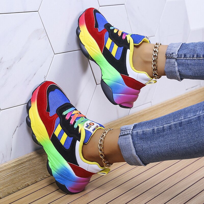 (CHRISTMAS SALE) MarleyShoes | Comfortable & Stylish Rainbow Sneakers