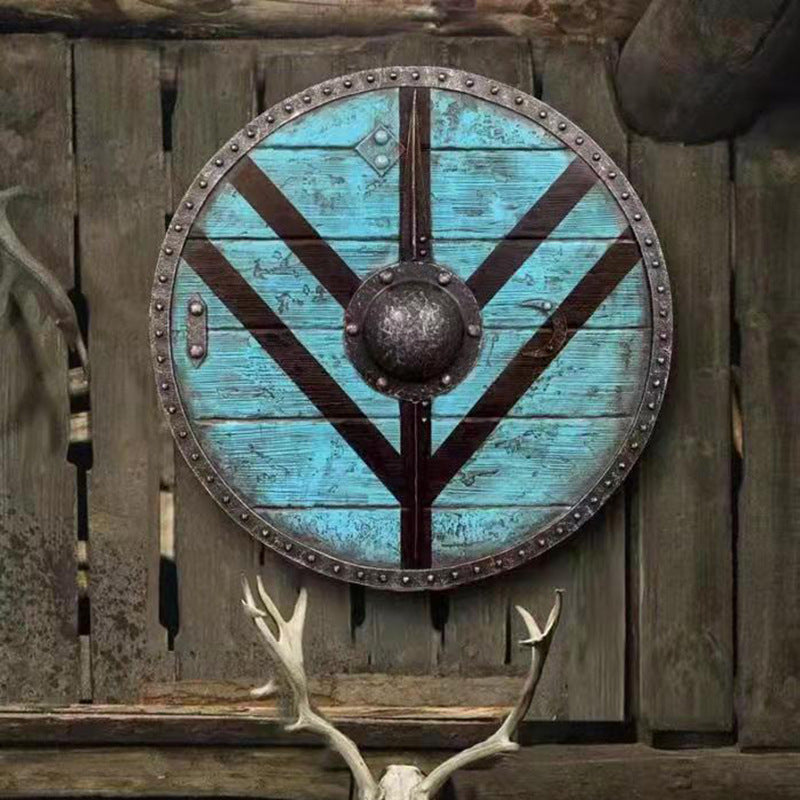 Eivor Valhalla Raven Battle Damaged Viking Wooden Shield 30CM