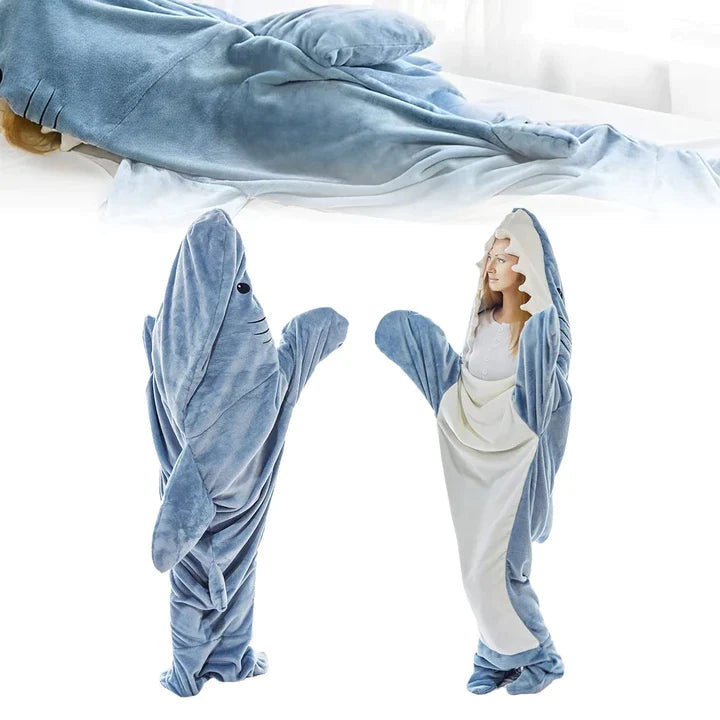 Super Soft Wearable Shark Blanket