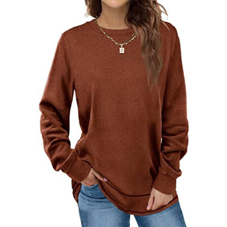 BOKE Sweatshirts for Women Crewneck Long Sleeve Shirts Tunic Tops for Leggings