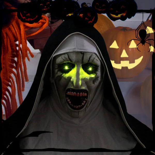 👻49%OFF🎃Urdreamlife — Halloween Nun Scary Mask