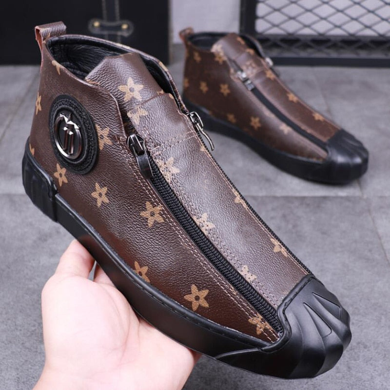 Thick and Low Rivets Luxury Designer Men's Designer Shoes