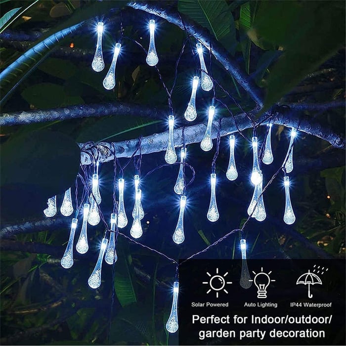 🔥49% OFF🔥Water Drop Solar Lights -BUY 2 FREE SHIPPING