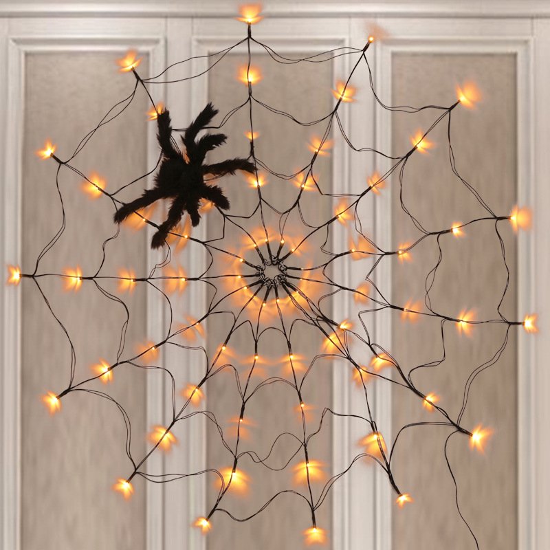 Creative 3D spider light illumination LED,remote control multi-color spider web