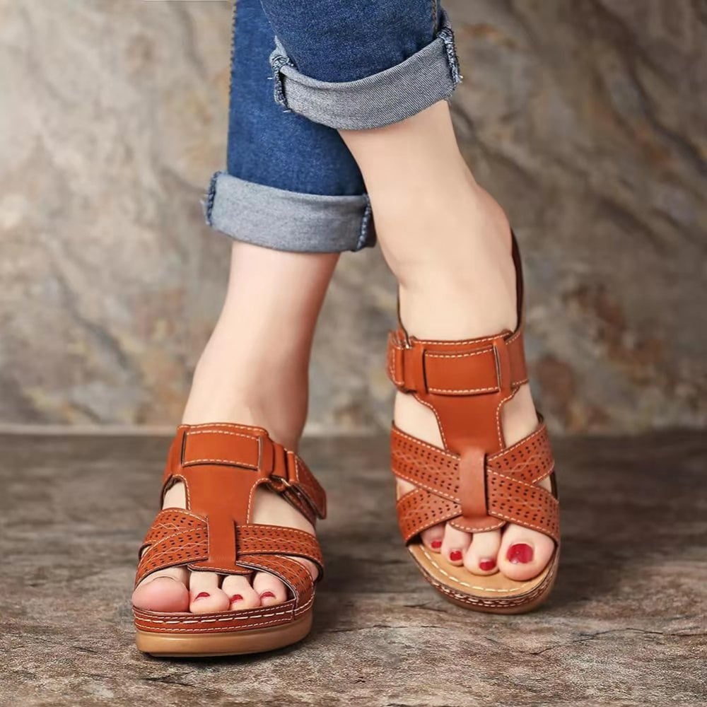 🔥Last Day 49% OFF 🔥Women Premium Leather Orthopedic Sandals