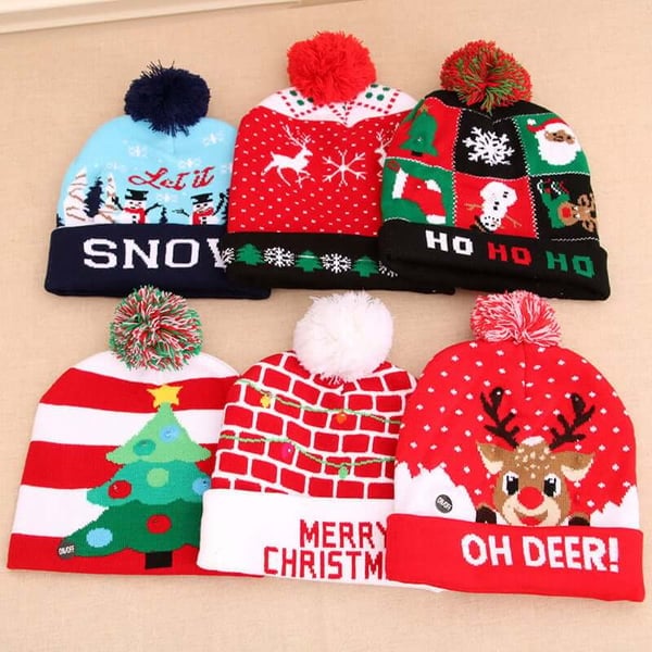 🎄Early Christmas Sale🎄CHRISTMAS LED KNITTED BEANIES