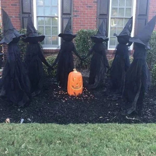 Lighted Halloween Witch Stake For Halloween Decoration