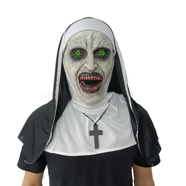 👻49%OFF🎃Urdreamlife — Halloween Nun Scary Mask