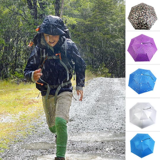 (Last Day Promotion - 50% OFF) Outdoor Double Layer Umbrella Hat