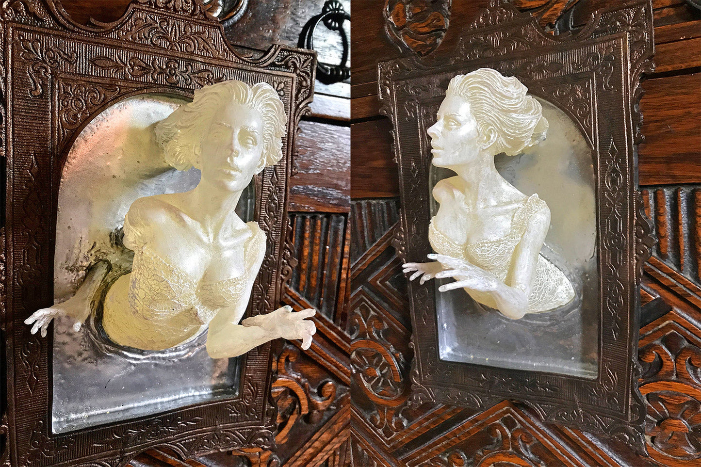 3D Creative Ghost Mirror Statue