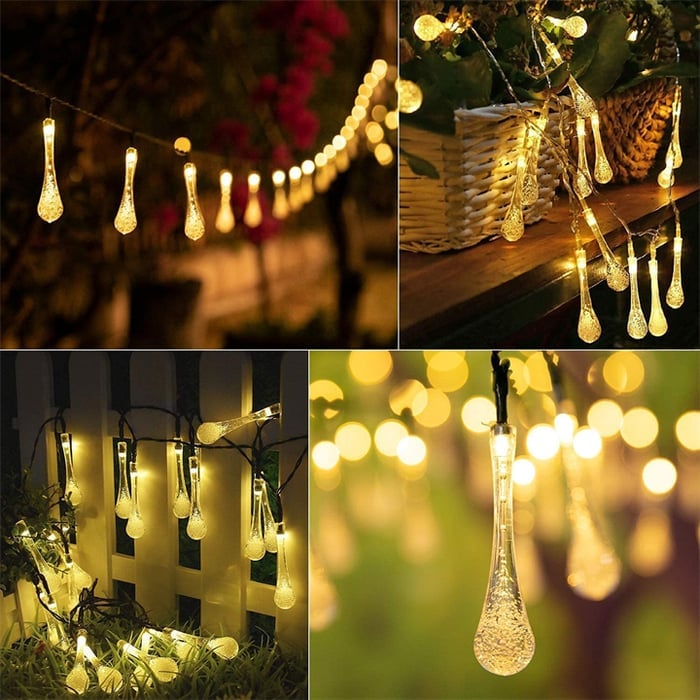 🔥49% OFF🔥Water Drop Solar Lights -BUY 2 FREE SHIPPING