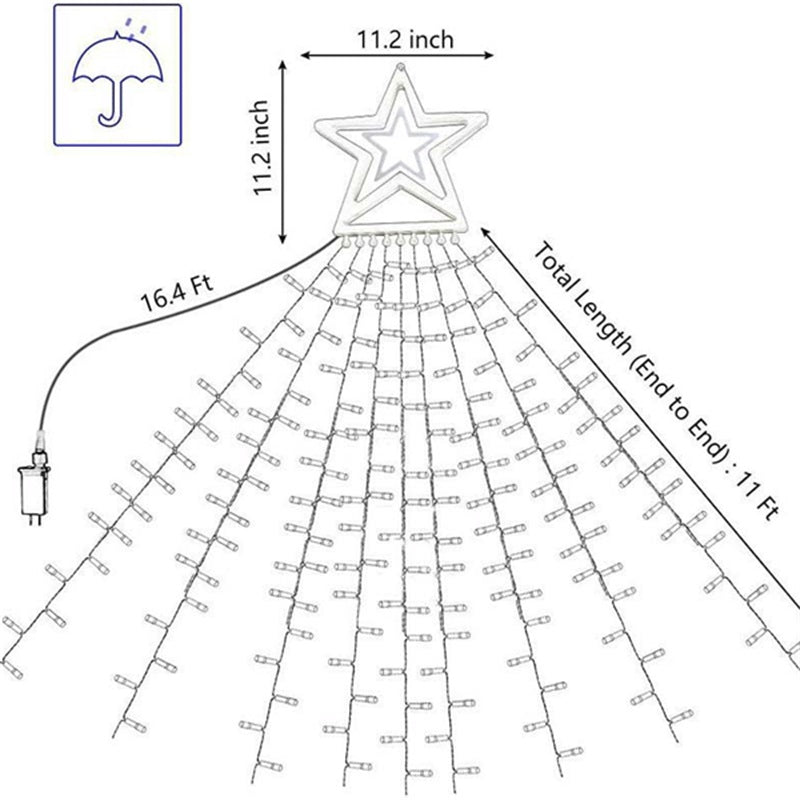 SOLAR OUTDOOR CHRISTMAS DECORATIONS LIGHTS