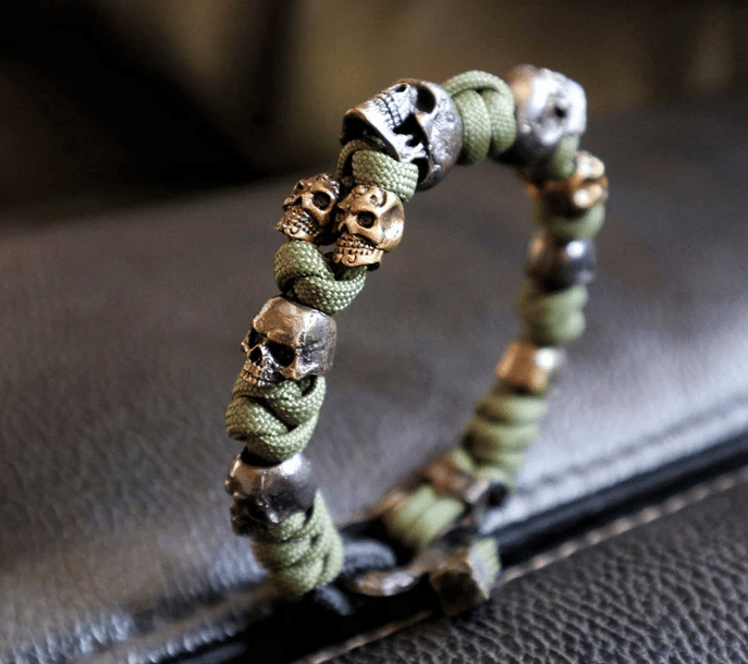 💥LAST DAY 49% OFF🏴‍☠💀The Skull Army Paracord Bracelet📿