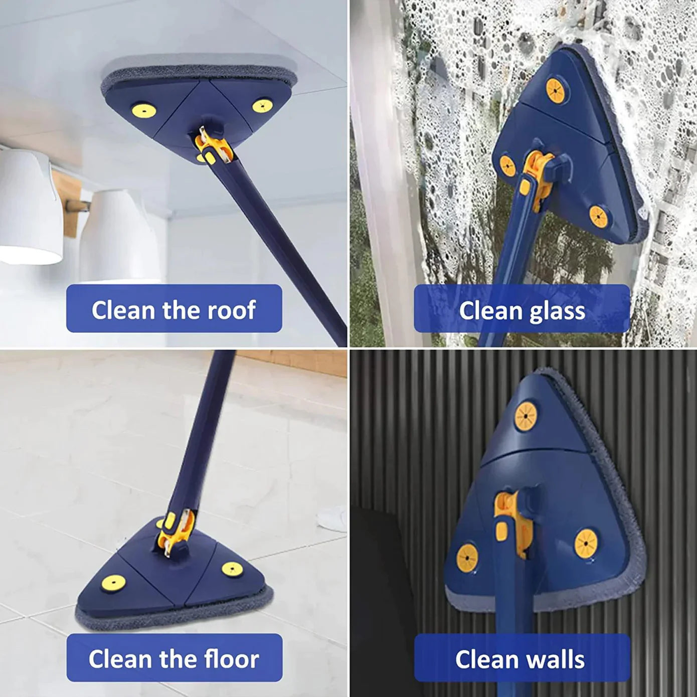 Unique mop with 360-degree swivel function