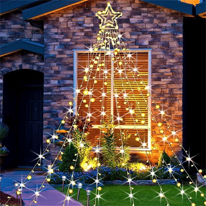 SOLAR OUTDOOR CHRISTMAS DECORATIONS LIGHTS