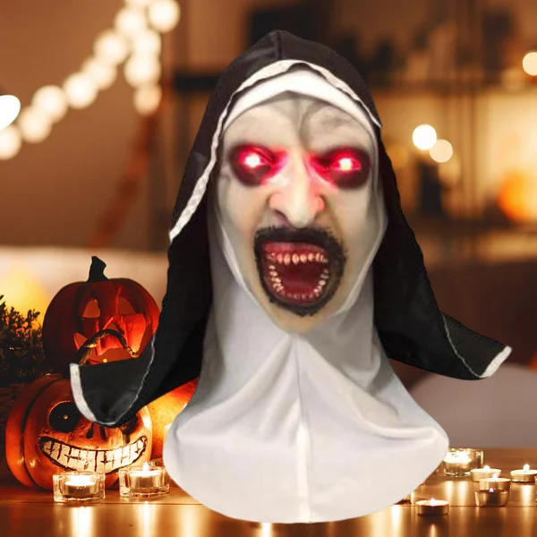 👻49%OFF🎃Urdreamlife — Halloween Nun Scary Mask