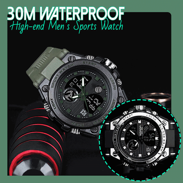 🔥Last Day Promotion 70% OFF🔥30m Waterproof Premium Men's Sports Watch - Buy 2 Free Shipping