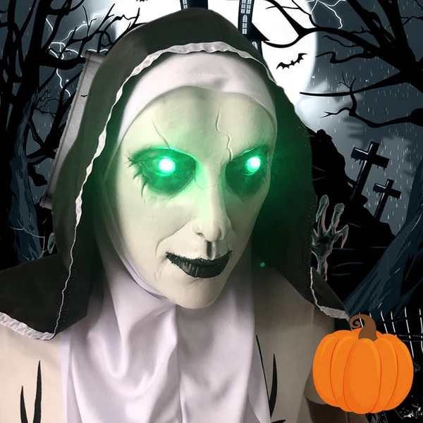 👻49%OFF🎃Urdreamlife — Halloween Nun Scary Mask