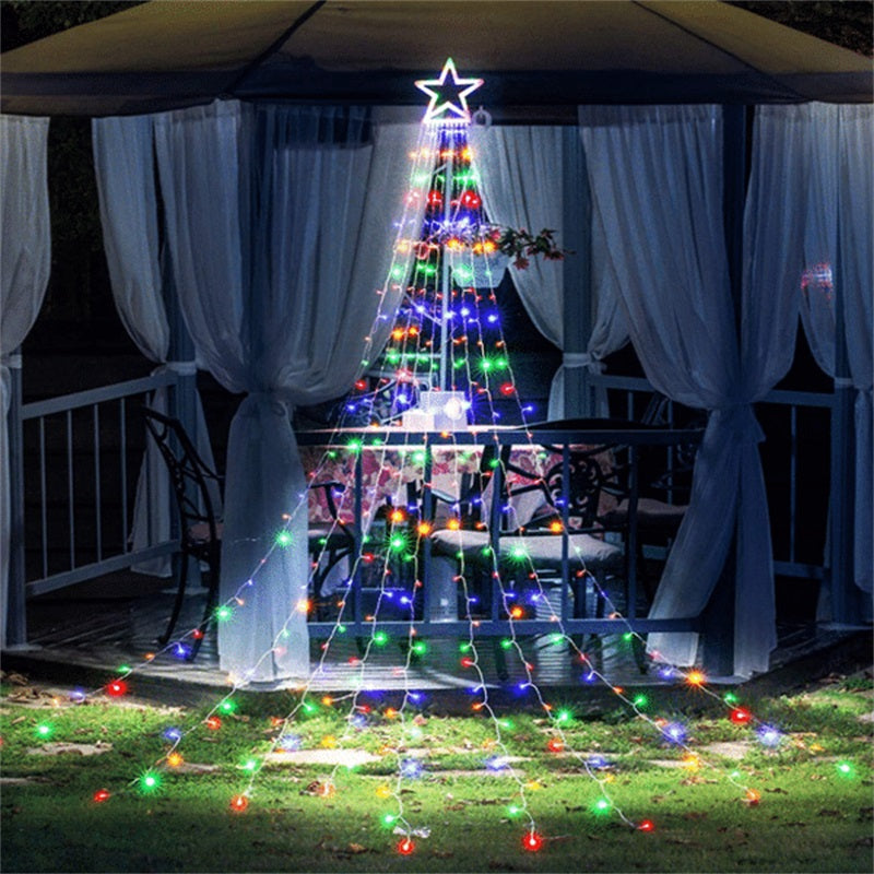 SOLAR OUTDOOR CHRISTMAS DECORATIONS LIGHTS