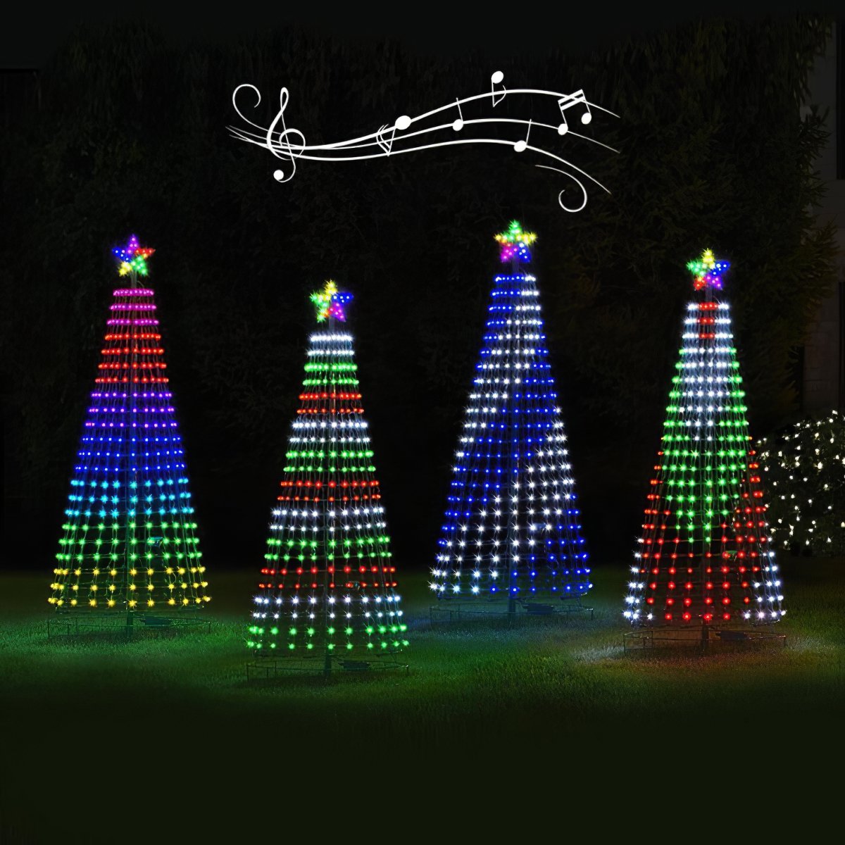 The Choreographed Light Show Tree