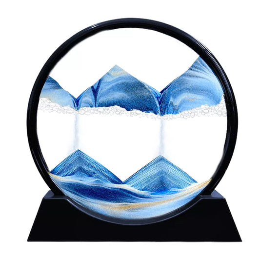 3D Art Hourglass - Mountains and Sea