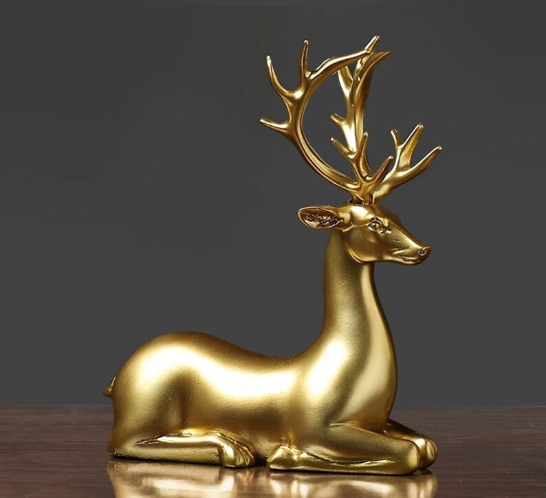 🦌Golden Couple Deer Figurines✨